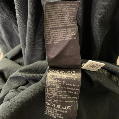 Y-3 Size M Black Patchwork Cotton Spread Collar Polo