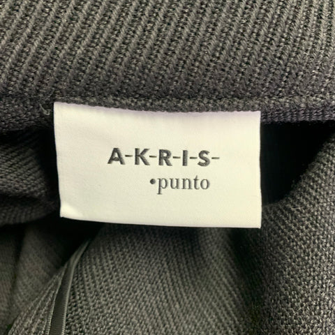 AKRIS Size 12 Gold Polyester Blend Metallic Trench Coat