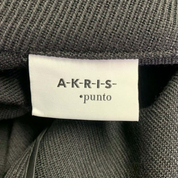 AKRIS Size 12 Gold Polyester Blend Metallic Trench Coat