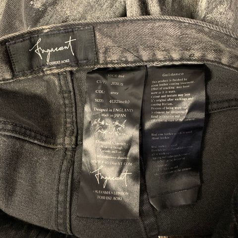 FAGASSENT by TOSHIKI AOKI Size Grey Dark Grey Two Toned Slim Jeans