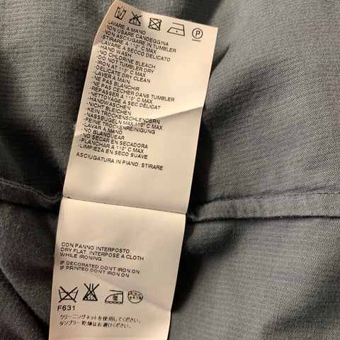 MAISON MARTIN MARGIELA Size M Grey Cotton Blend Long Sleeve Shirt