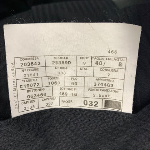 ARMANI COLLEZIONI Size 32 Black Flat Front Dress Pants