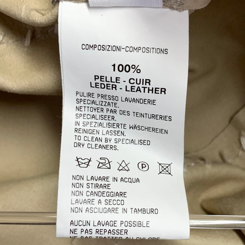 GAI MATTIOLO Size 8 Beige Suede Contrast Stitch Tied Front Jacket Blazer