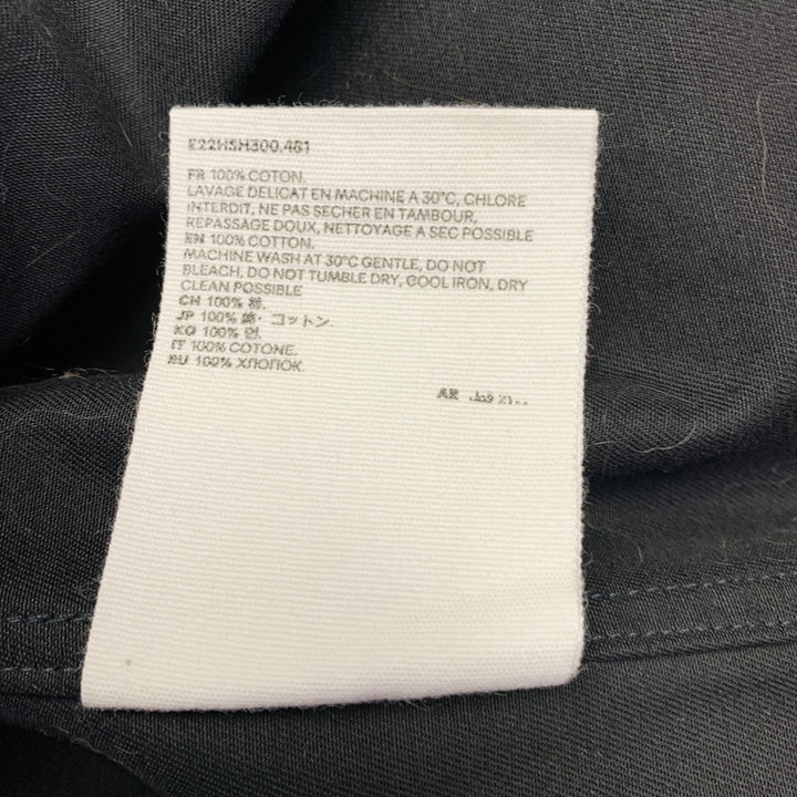 AMI by ALEXANDRE MATTIUSSI Size XL Black Cotton Two Pockets Shirt Jacket