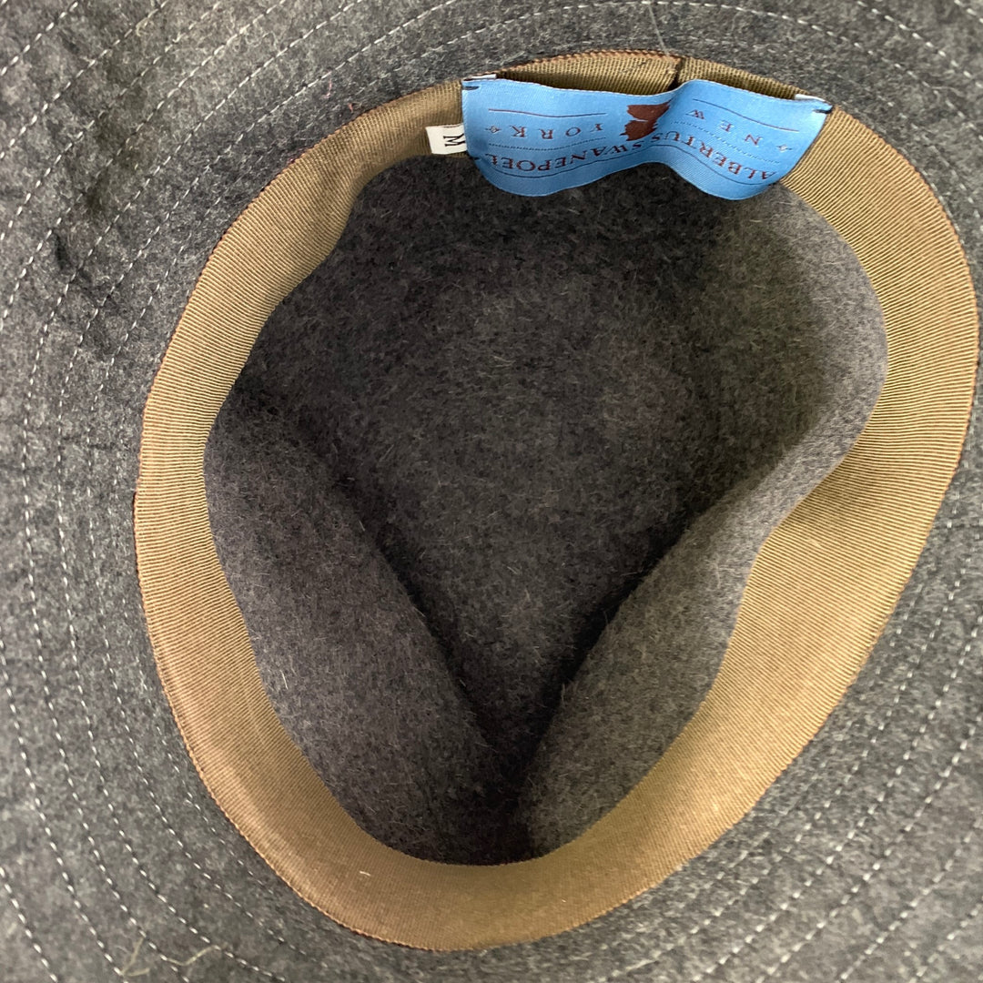 ALBERTUS SWANEPOEL Grey Navy Felt Hats