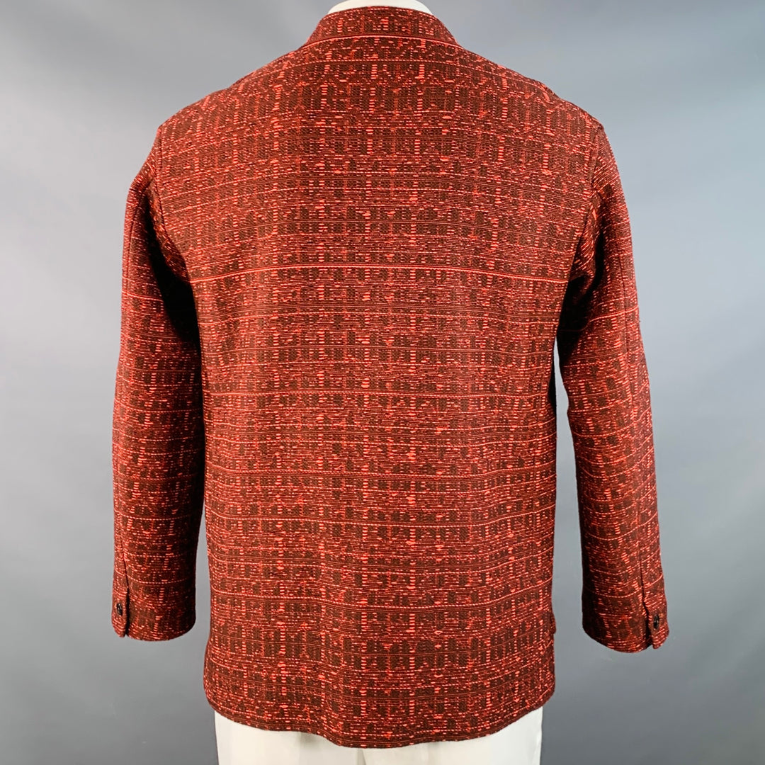 BEDWIN & THE HEARTBREAKERS Size 42 Orange Brown Woven Sport Coat