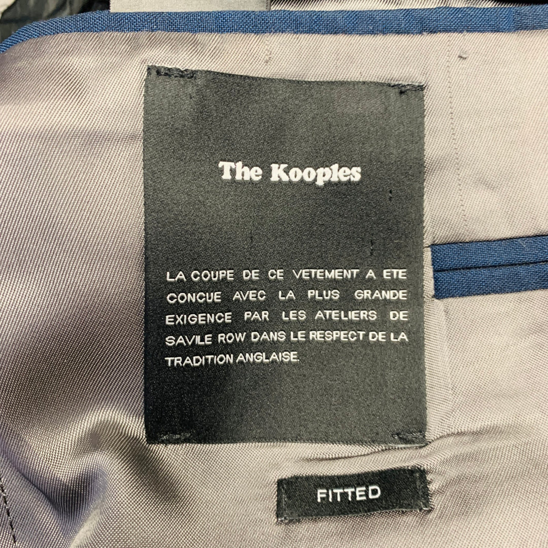 THE KOOPLES Size S Navy Wool Fitted Single Breasted Peak Lapel Suit