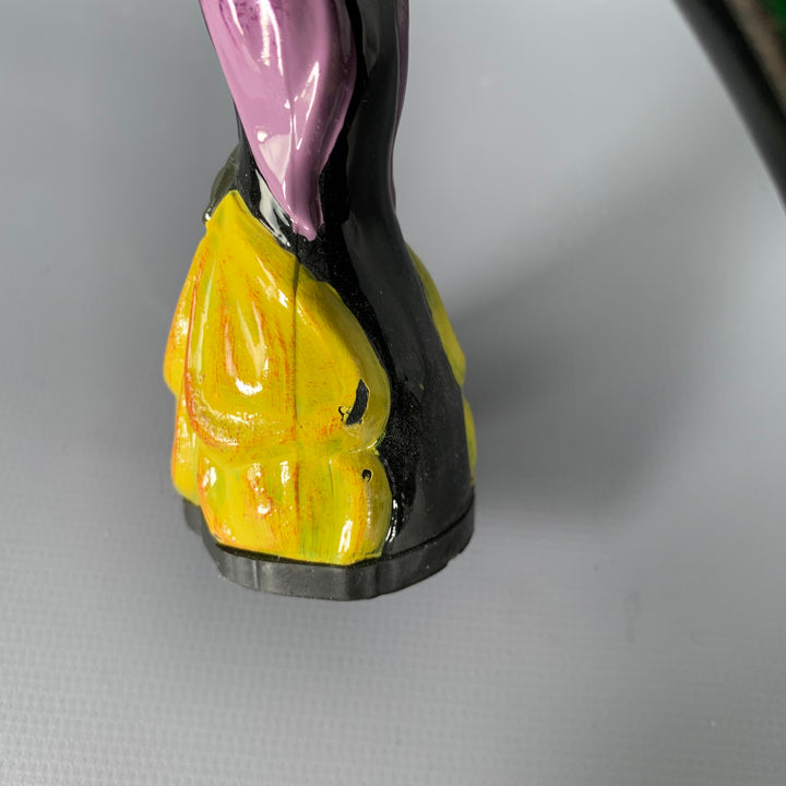 PRADA Size 8 SS08 Purple Green Velvet Patent Leather Heels Pumps