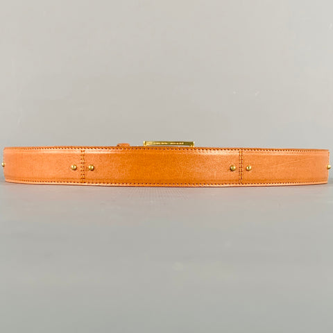 Ceinture en cuir cloutée dorée SAKS FIFTH AVENUE Taille M