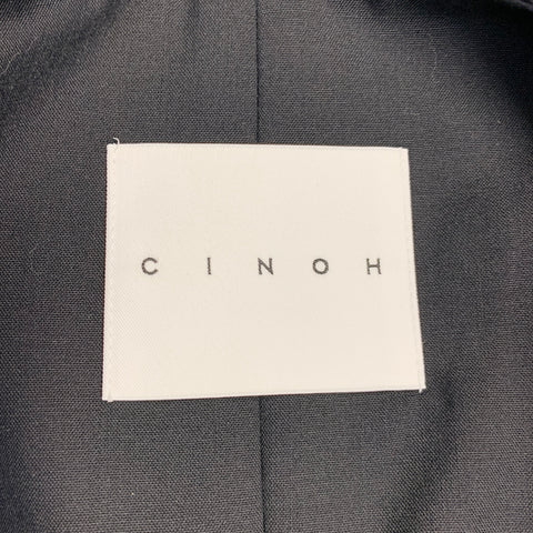 CINOH Size 2 Black Wool Wrap Tie Longline Vest