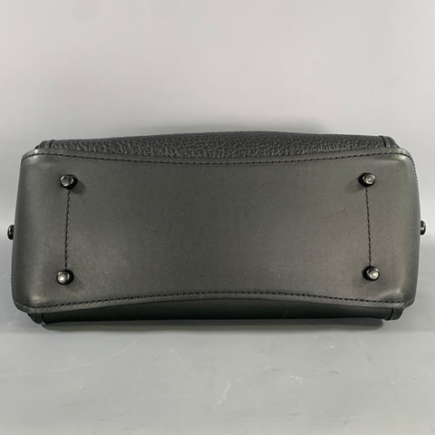 COACH Black B1781-38389 Suede Leather Handbag & Leather Goods