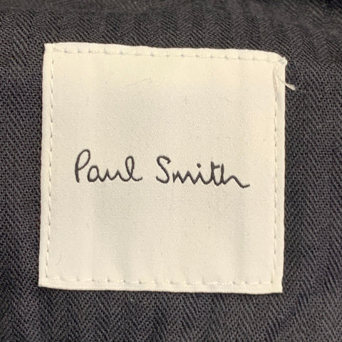 PAUL SMITH Size 40 Black Wool Mohair Peak Lapel Single Button Tuxedo