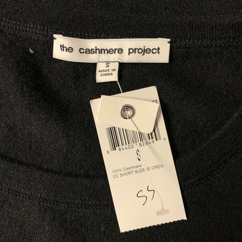 THE CASHMERE PROJECT Size S Black Cashmere T-Shirt