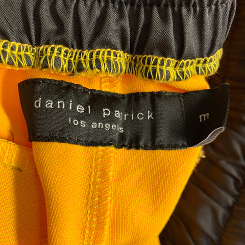 DANIEL PATRICK Size M Yellow Black White Color Block Polyester Drawstring Shorts