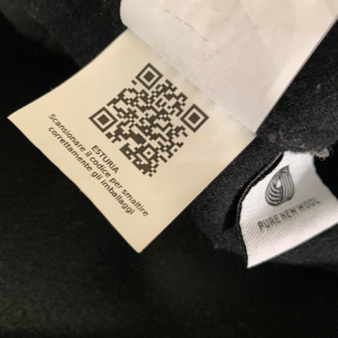 'S MAX MARA Size 8 Black Wool Raglan Sleeve Jacket