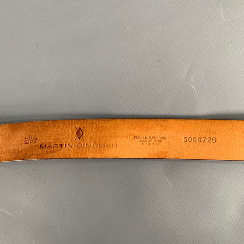 MARTIN DINGMAN Size 42 Tan Leather Belt