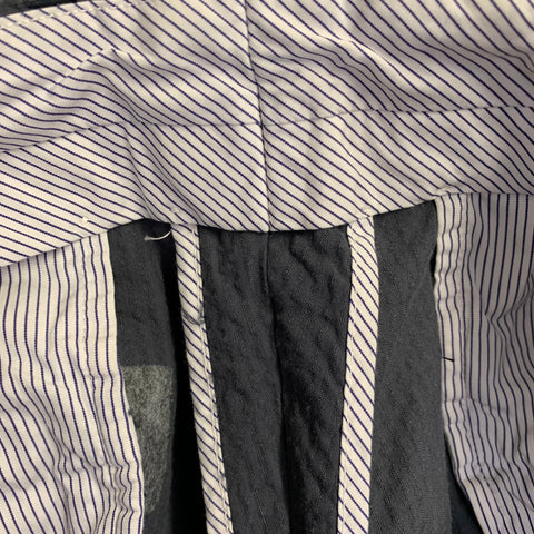 MICHAEL BASTIAN Size 32 Grey Seersucker Cotton Tapered Casual Pants