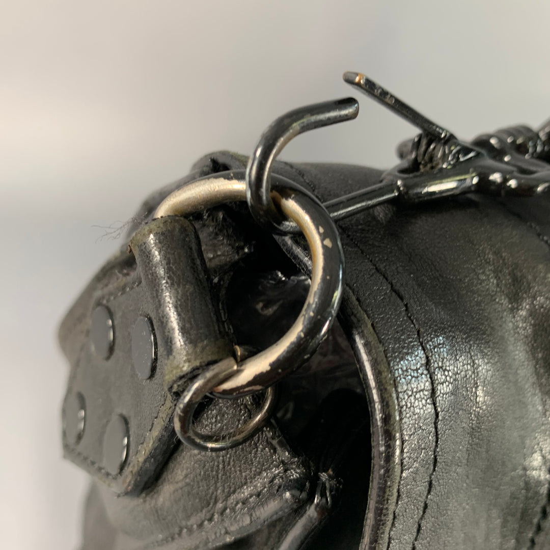 PROENZA SCHOULER PS1 Medium Black Leather Satchel Handbag