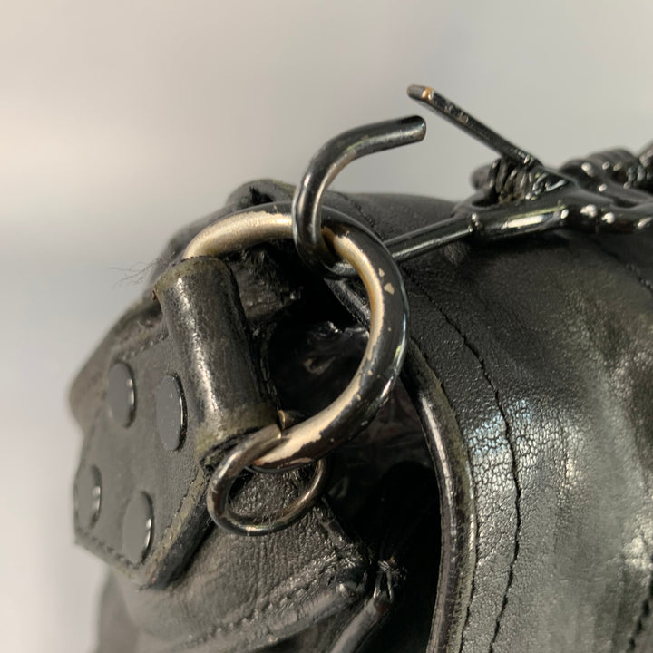 PROENZA SCHOULER PS1 Medium Black Leather Satchel Handbag