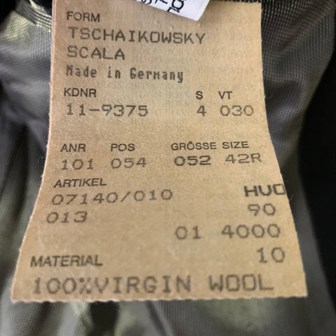 BOSS by HUGO BOSS Chest Size 42 Brown Solid Wool Shawl Collar Sport Coat