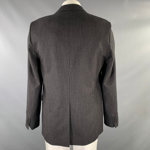 AMI by ALEXANDRE MATTIUSSI Size 42 Grey Pinstripe Notch Lapel Sport Coat