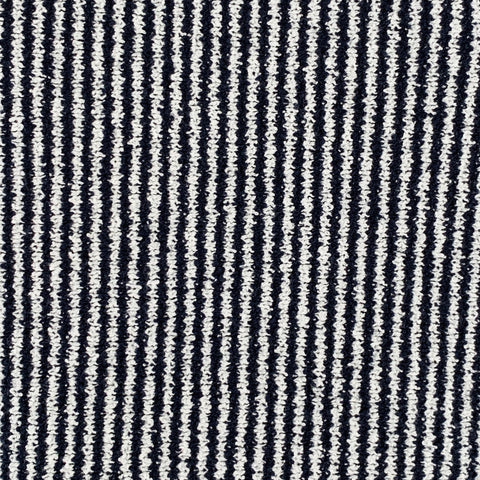 TODD SNYDER Size L Black White Stripe Cotton Blend Open Collar Polo