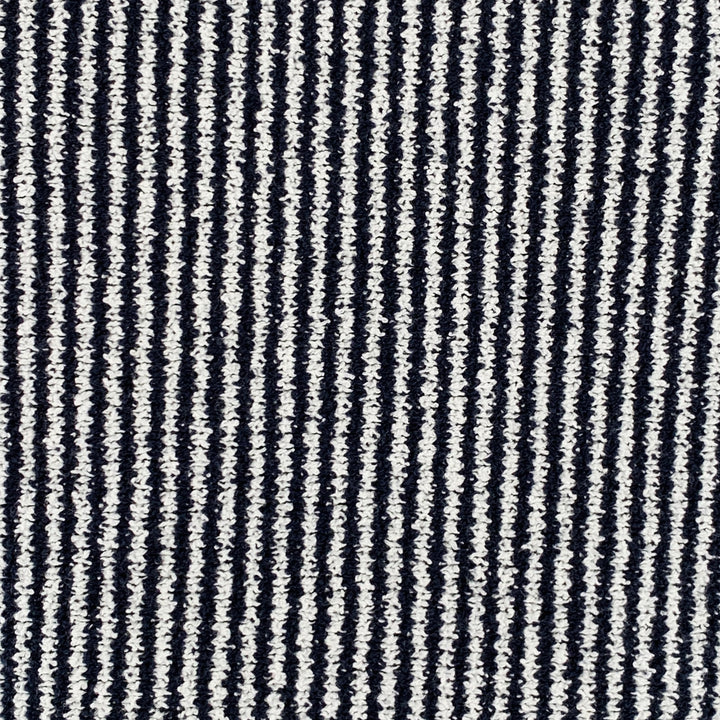 TODD SNYDER Size L Black White Stripe Cotton Blend Open Collar Polo