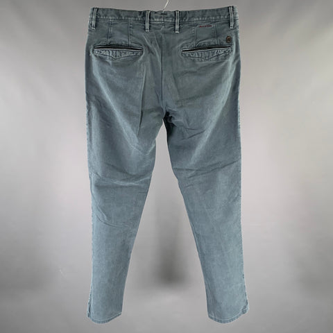 INCOTEX Size 32 Blue Casual Pants