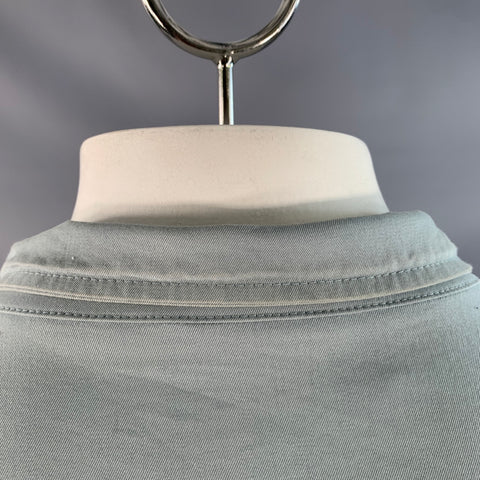 MARINE LAYER Spring 2024 Size XL Blue Grey Color Block Cotton Blend Jacket