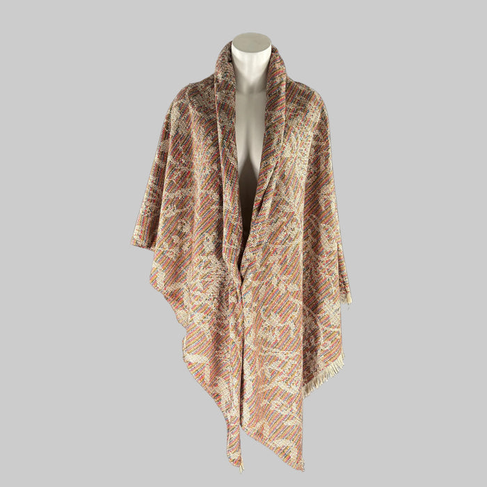 HERMES Multi-Color Tweed Silk Wool Scarves