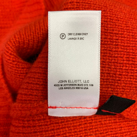 JOHN ELLIOTT Pull ras du cou en cachemire rouge taille S