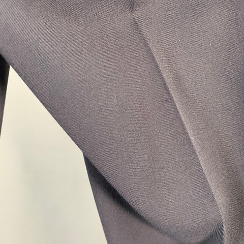 3.1 PHILLIP LIM Size 32 Navy Taupe Twill Viscose Blend Contrast Trim Dress Pants