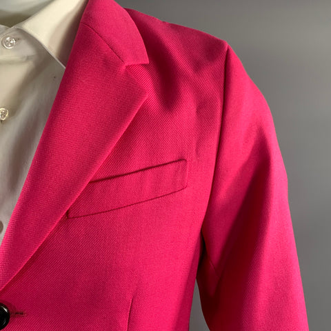 AMI by ALEXANDRE MATTIUSSI Chest Size 36 Pink Wool Notch Lapel Sport Coat