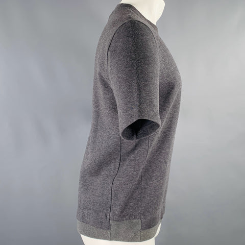 MARNI Size S Grey Cotton Nylon Short Sleeve T-shirt