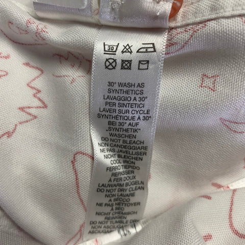 PS by PAUL SMITH Size M White Red Graphic Cotton Button Up Long Sleeve Shirt
