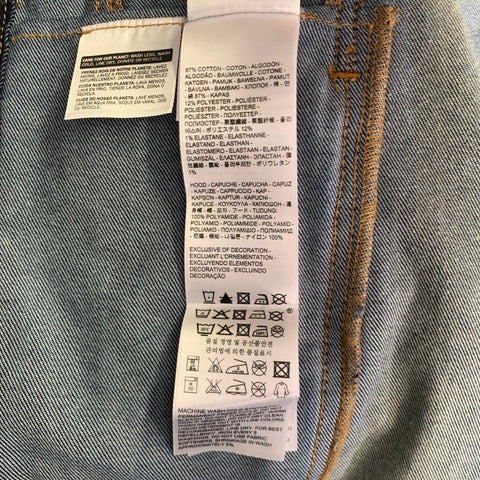 LEVI STRAUSS 2014 Size M -Commuter- Navy Contrast Stitch Cotton Blend Jacket