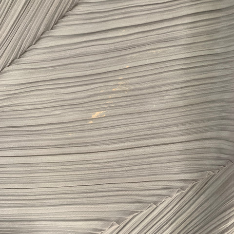 PLEATS PLEASE by ISSEY MIYAKE Grey Pleated Scarves & Shawls