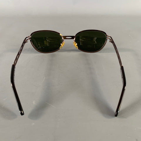 VALENTINO Black Rose gold M 1004-59 Metal Sunglasses