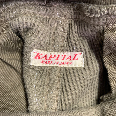 KAPITAL Size L Green Mixed Fabrics Cotton Polyester Embroidered Casual Pants