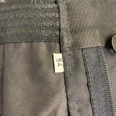 KITON Size 44 Black Wool Peak Lapel Single Button Tuxedo