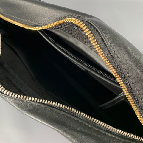 WANT LES ESSENTIELS DE LA VIE Black Leather Cross Body Bag