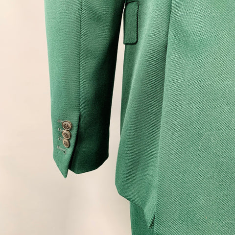AMI by ALEXANDRE MATTIUSSI Size 42 Green Wool Twill Notch Lapel Suit