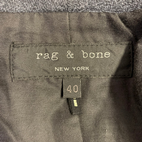 RAG & BONE Size M Grey Black Color Block Cotton Single Breasted Vest