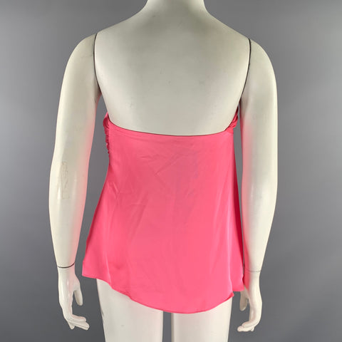 RAMY BROOK Size L Pink Neon Polyester A0622102 Tube top Casual Top