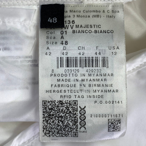 COLMAR Size 12 White Polyester Blend Padded Hooded Jacket