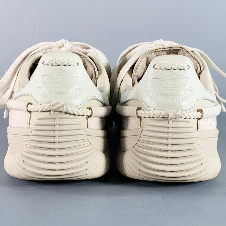 ADIDAS BY CRAIG GREEN Size 10 Scuba Stan Beige Leather Low Top Sneakers