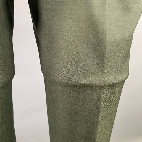TIGER of SWEDEN Size 36 Forest Green Wool Notch Lapel Suit