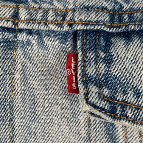 LEVI STRAUSS Size L Type III Blue Cotton Denim Trucker Jacket