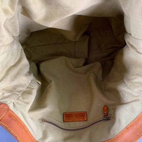 RALPH LAUREN Multi-Color Brown Serape Tote Bag