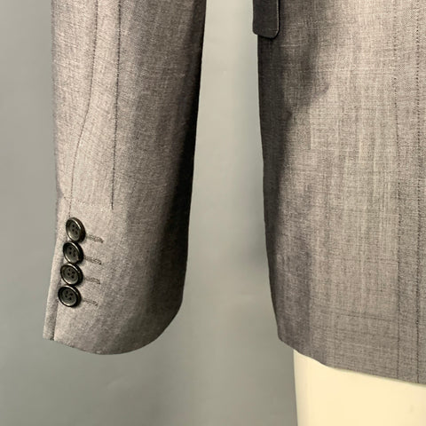 COMME des GARCONS Size M Grey Mohair Wool Notch Lapel Sport Coat